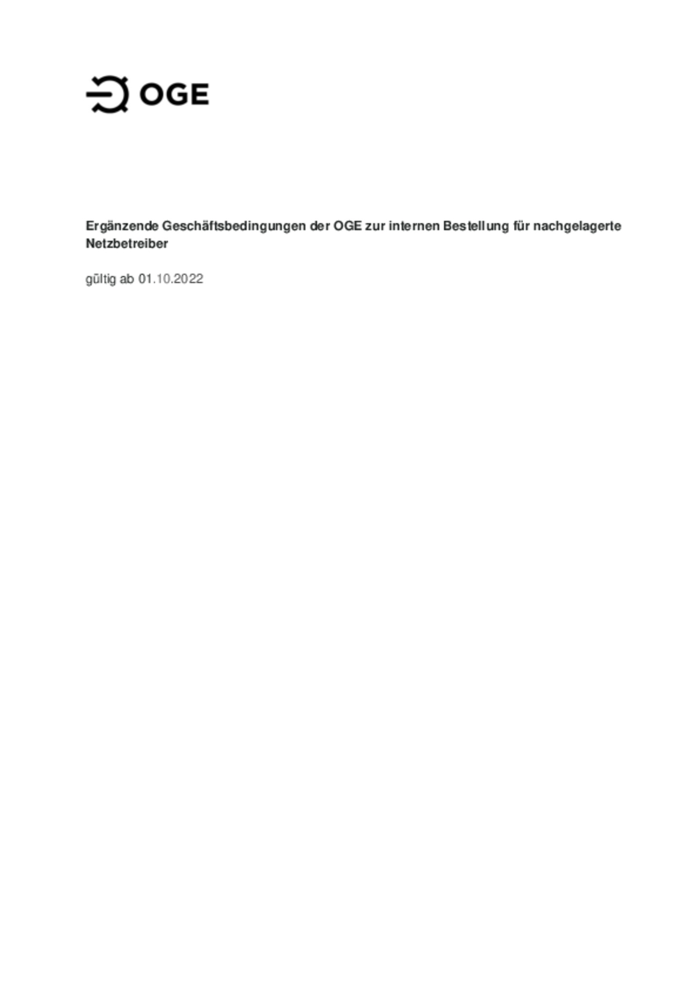 Overview Network Operators OGE